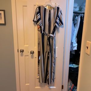 Striped pantsuit